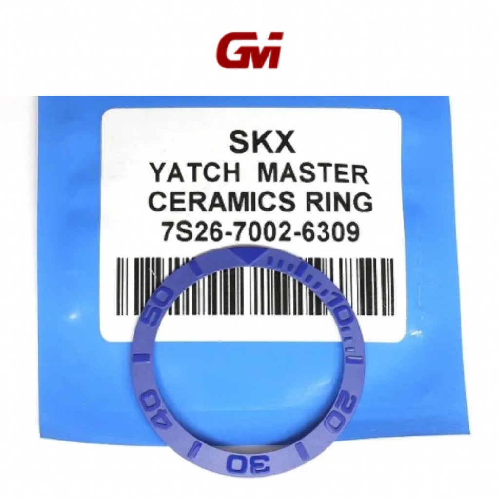 ใส่กรอบเซรามิกสีน้ําเงินสําหรับ Seiko 7S26-0020 SKX/​​7002/​​6309/​​6306 ผู้นํา