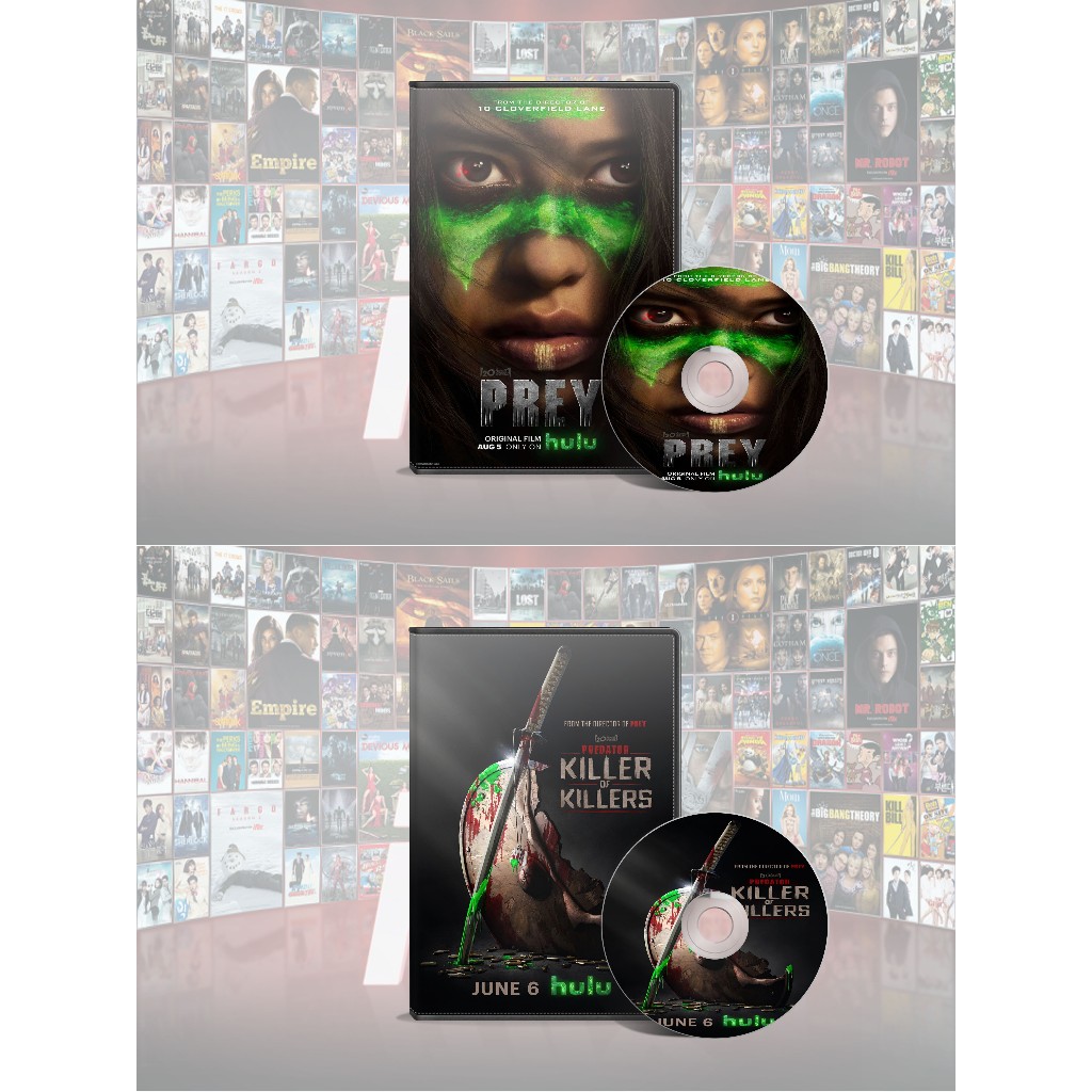 DVD Prey (2022) + DVD Predator Killer Of Killers (2025)