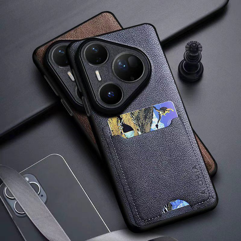 HUAWEI PURA 80 PRO / PURA 80 ULTRA / PURA 70 ULTRA CASE หนังพร้อมการ์ดสล็อต AIORIA