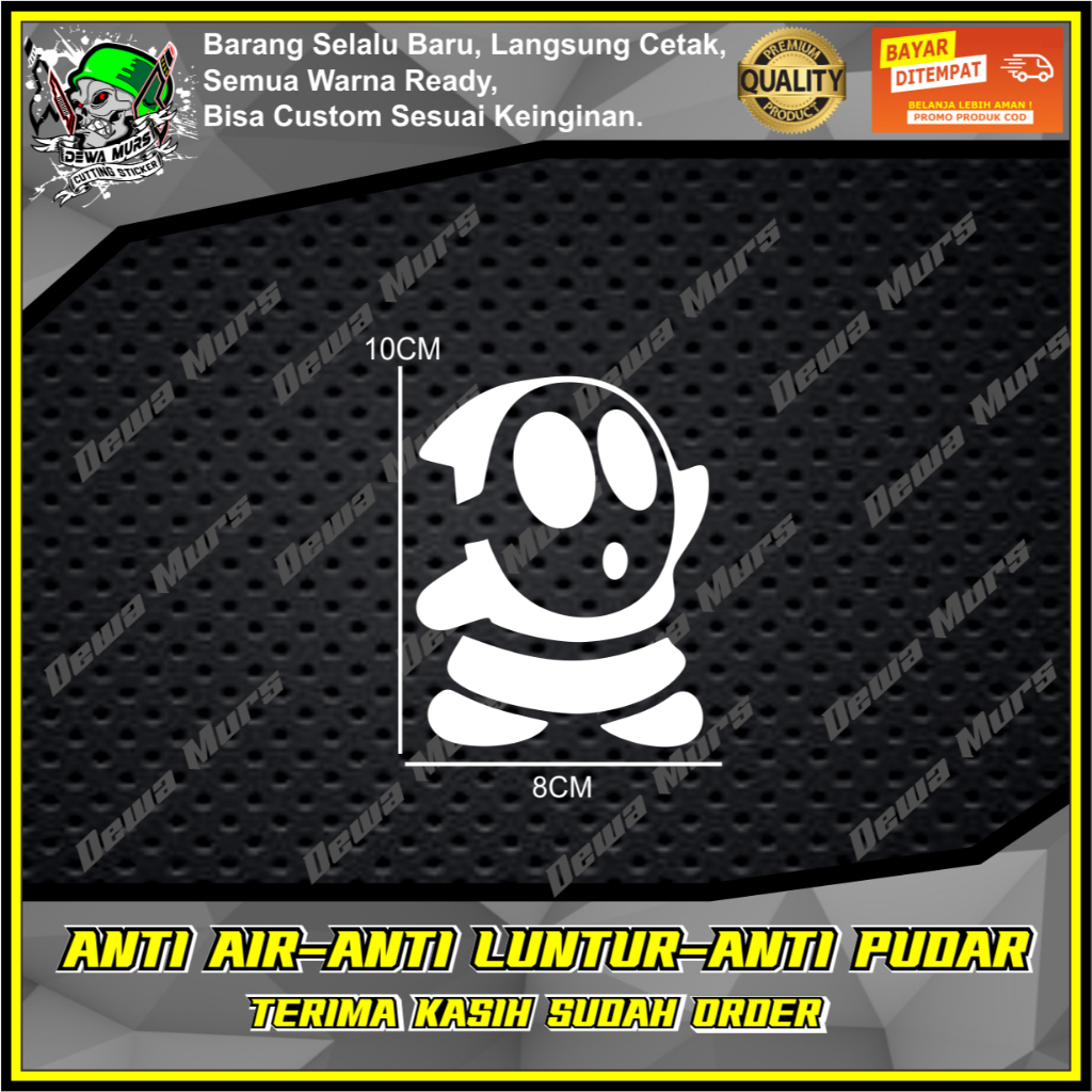 SHY GUY สติ๊กเกอร์ตัดเหมาะสําหรับรถจักรยานยนต์และรถยนต์