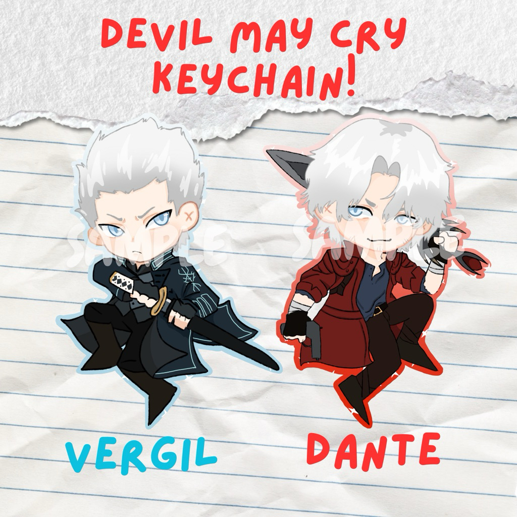 พวงกุญแจ Devil May Cry 5 Fanmerch Vergil & Dante