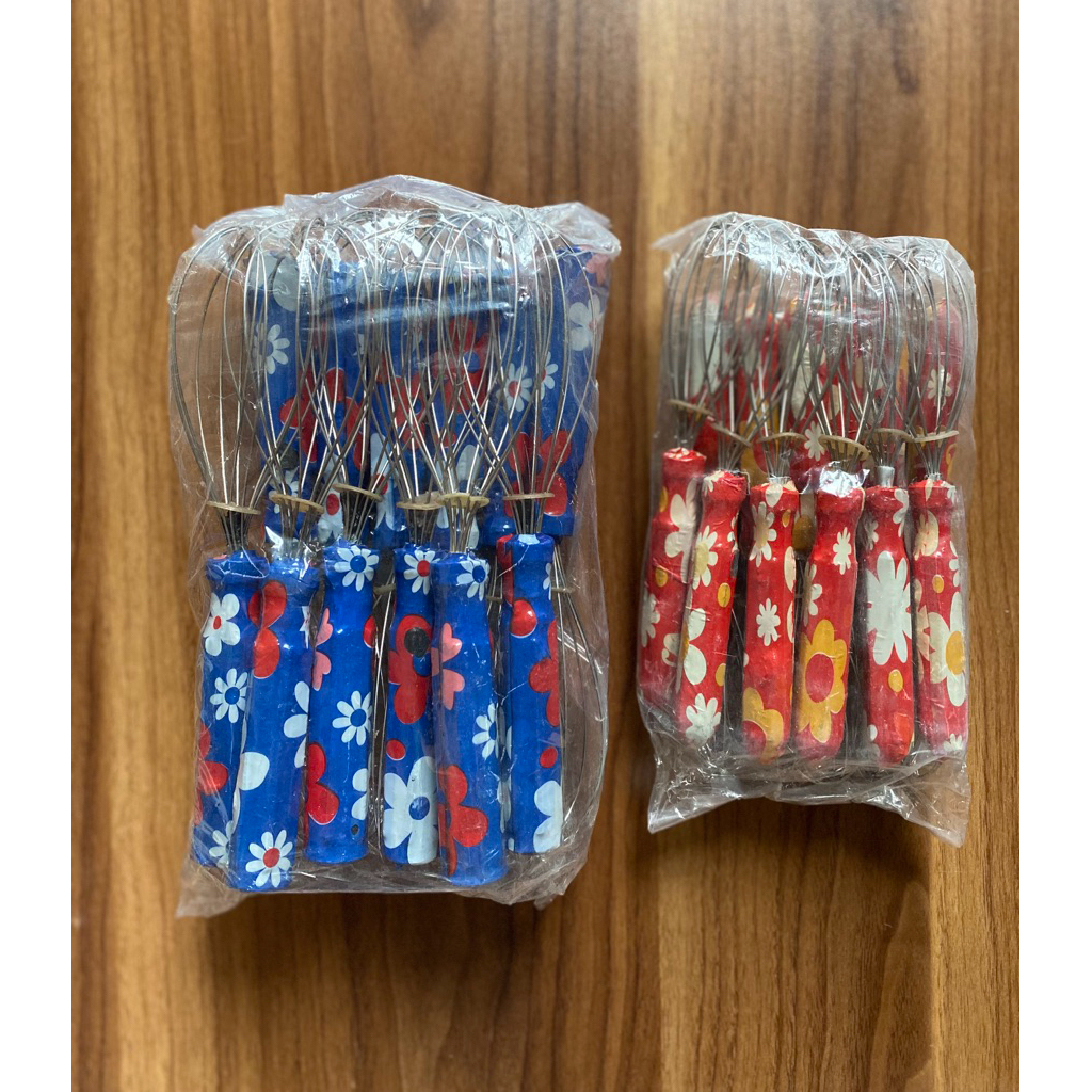 1 DOZEN EGG WHISK/PATERNED EGG WHISK/ไข่วิสกี้/ไข่วิสกี้