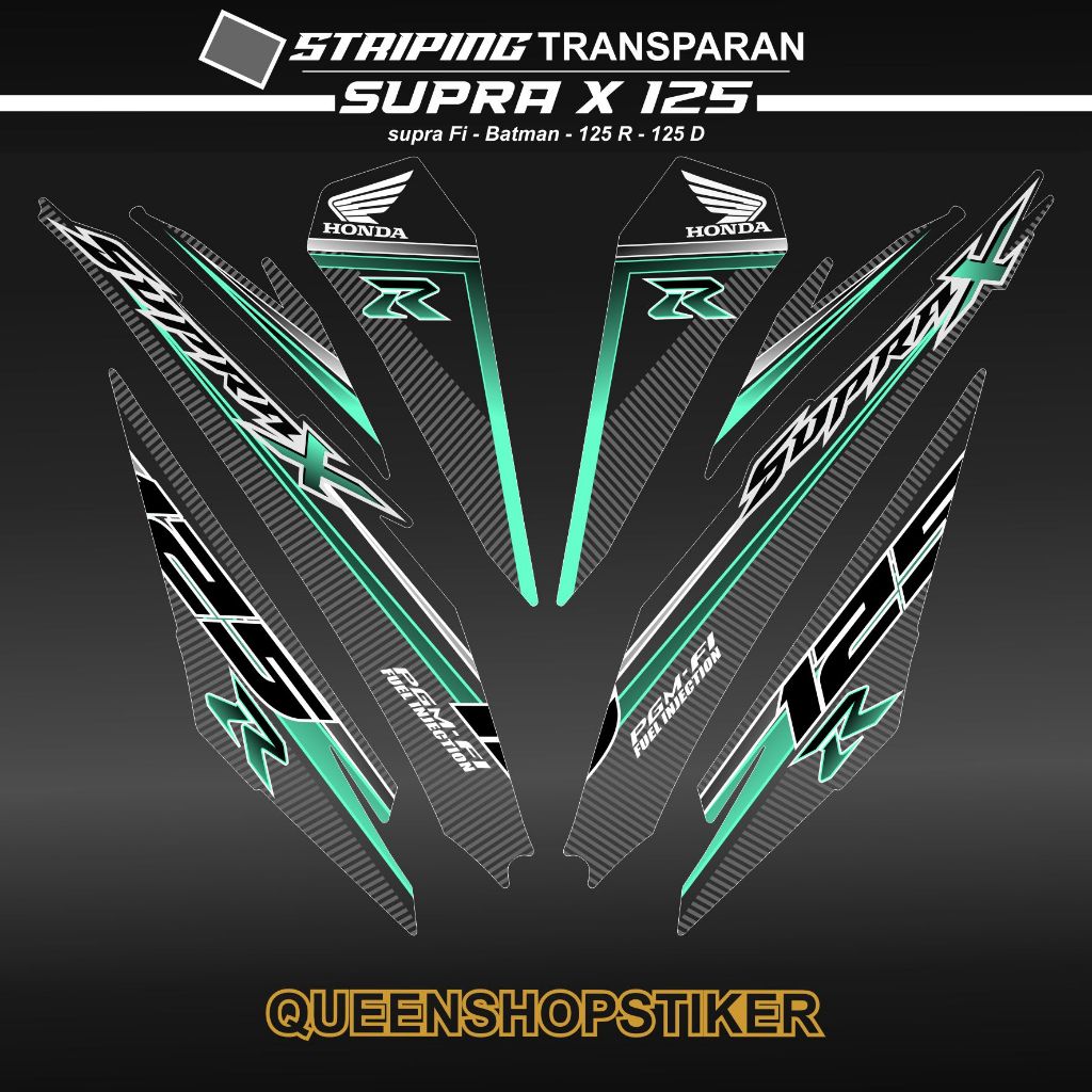 จีบแถบเต็นท์ X 125 R ใหม่ MOTIF 06 สติ๊กเกอร์ SUPRA X 125 FI / สติ๊กเกอร์ / SUPRA -X 125 R / WAVE 11