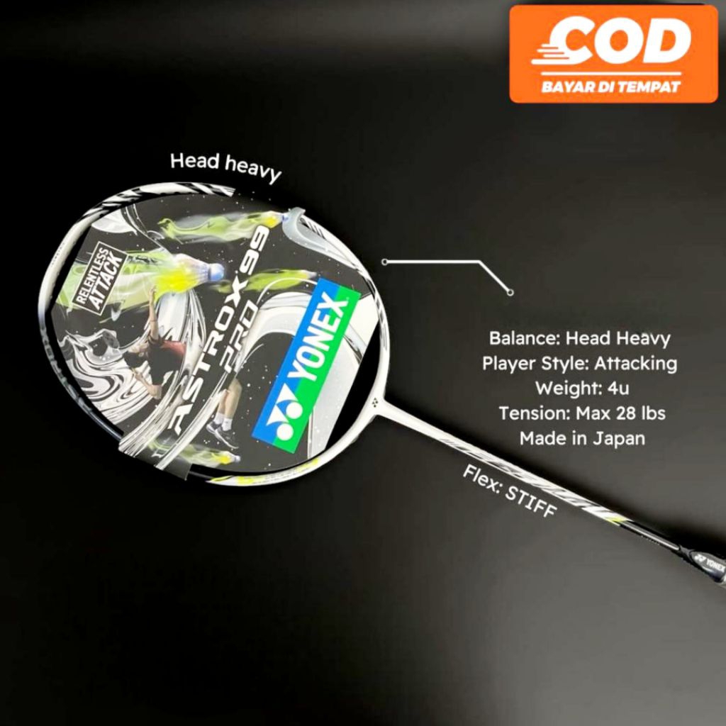 YONEX ASTROX 99 PRO BADMINTON CKET PRO YONEX COMPLETE PACKAGE พร้อมใช้