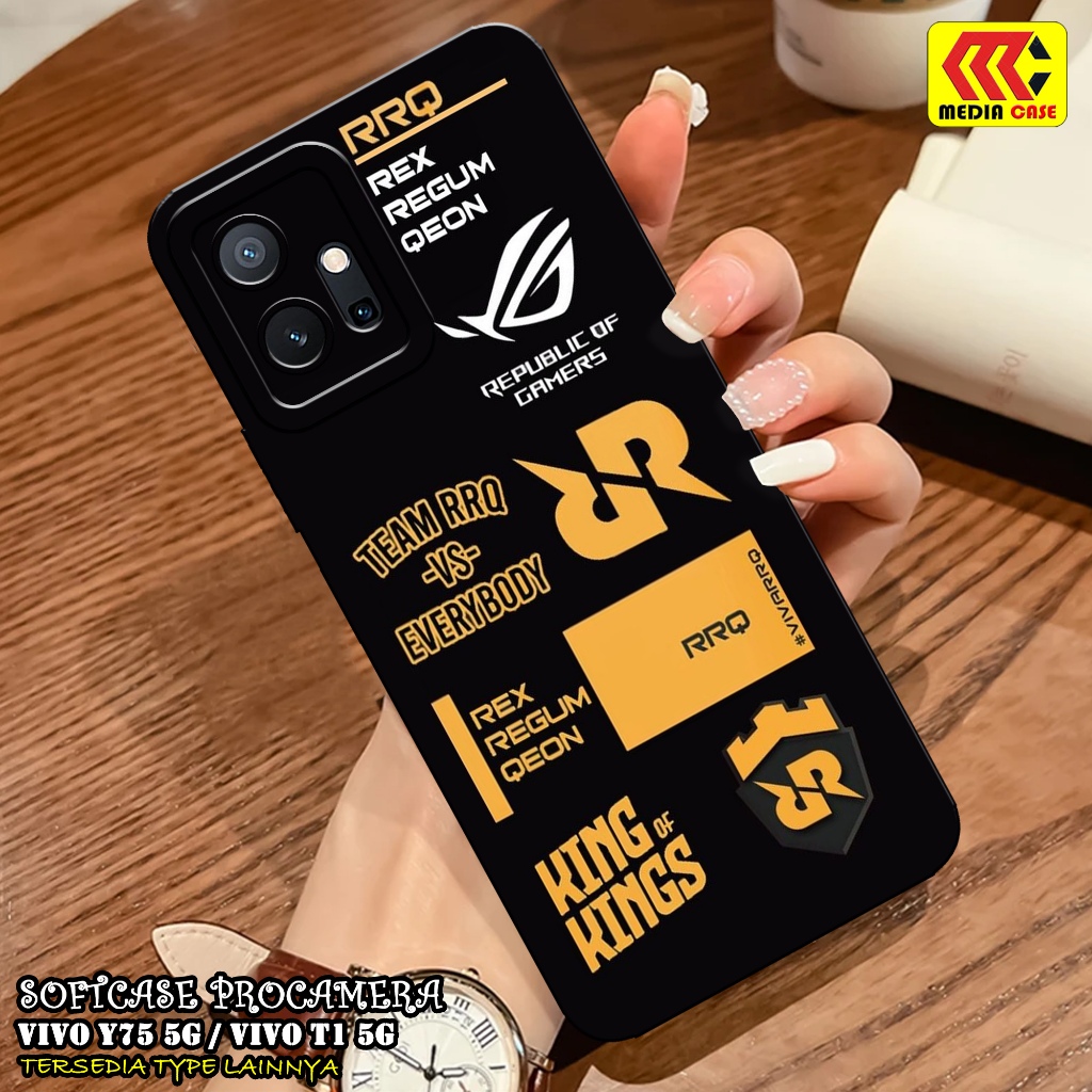 HP เคส VIVO Y75 5G / T1 5G ล่าสุด - เคสเกมเมอร์ Motif - เคส - VIVO T1 5G / Y75 5G Softcase - VIVO Y7
