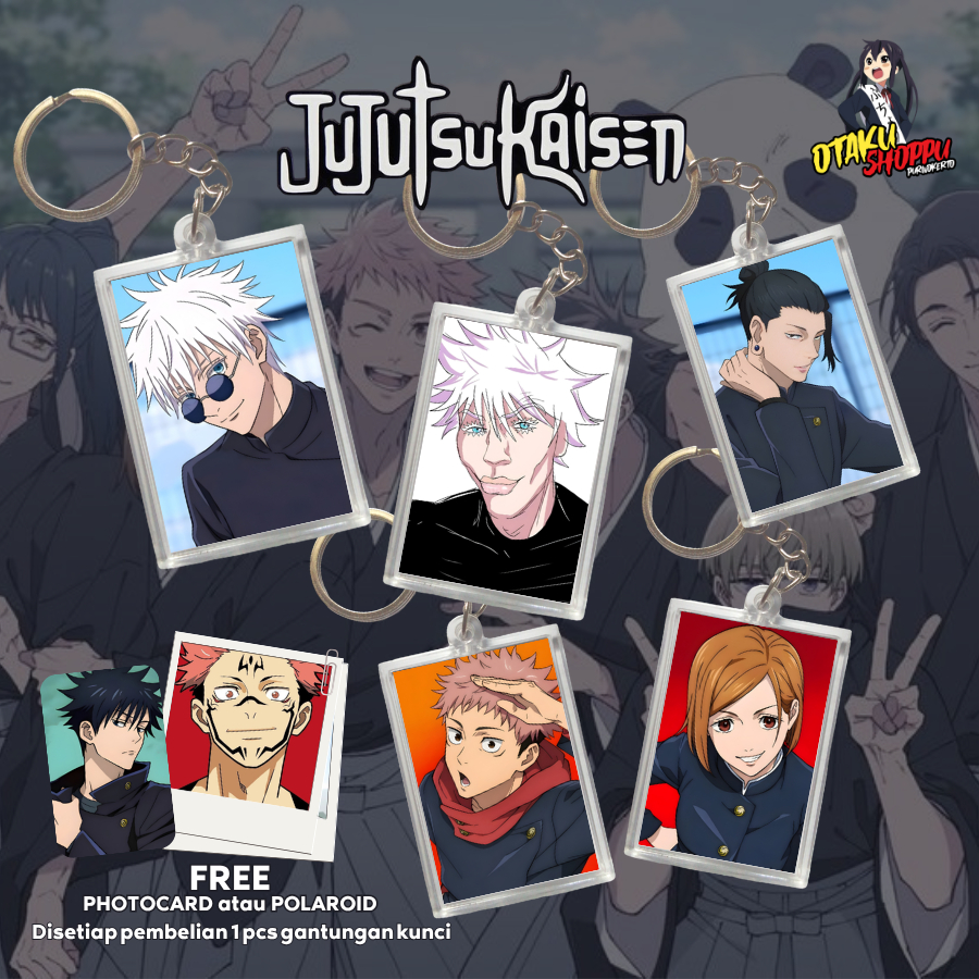 พวงกุญแจ GANTUNGAN / พวงกุญแจอะคริลิค 2 ด้าน Anime Jujutsu Kaisen / Gojo Mewing