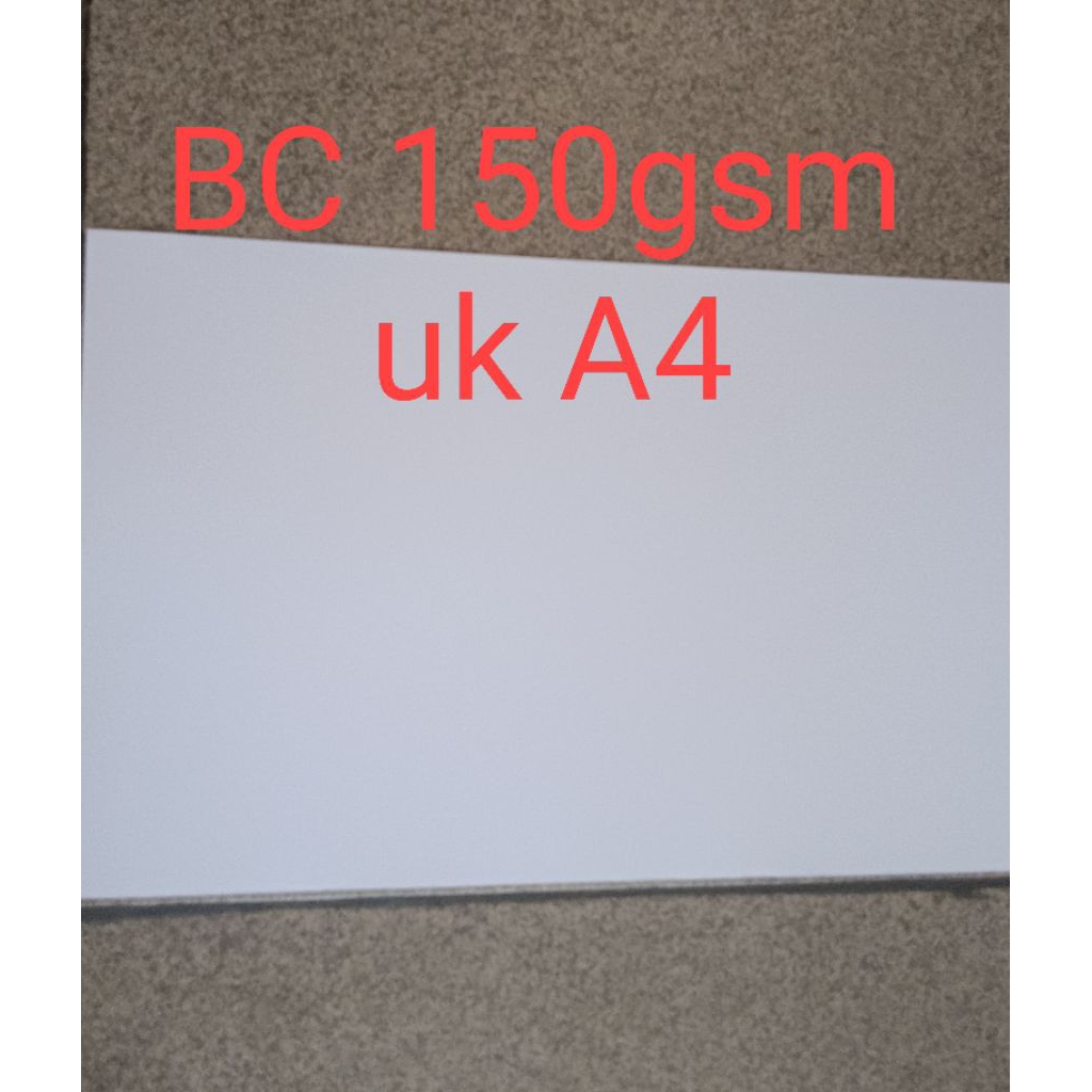 BC (BRIEF CARD) 150gsm ขนาด A4