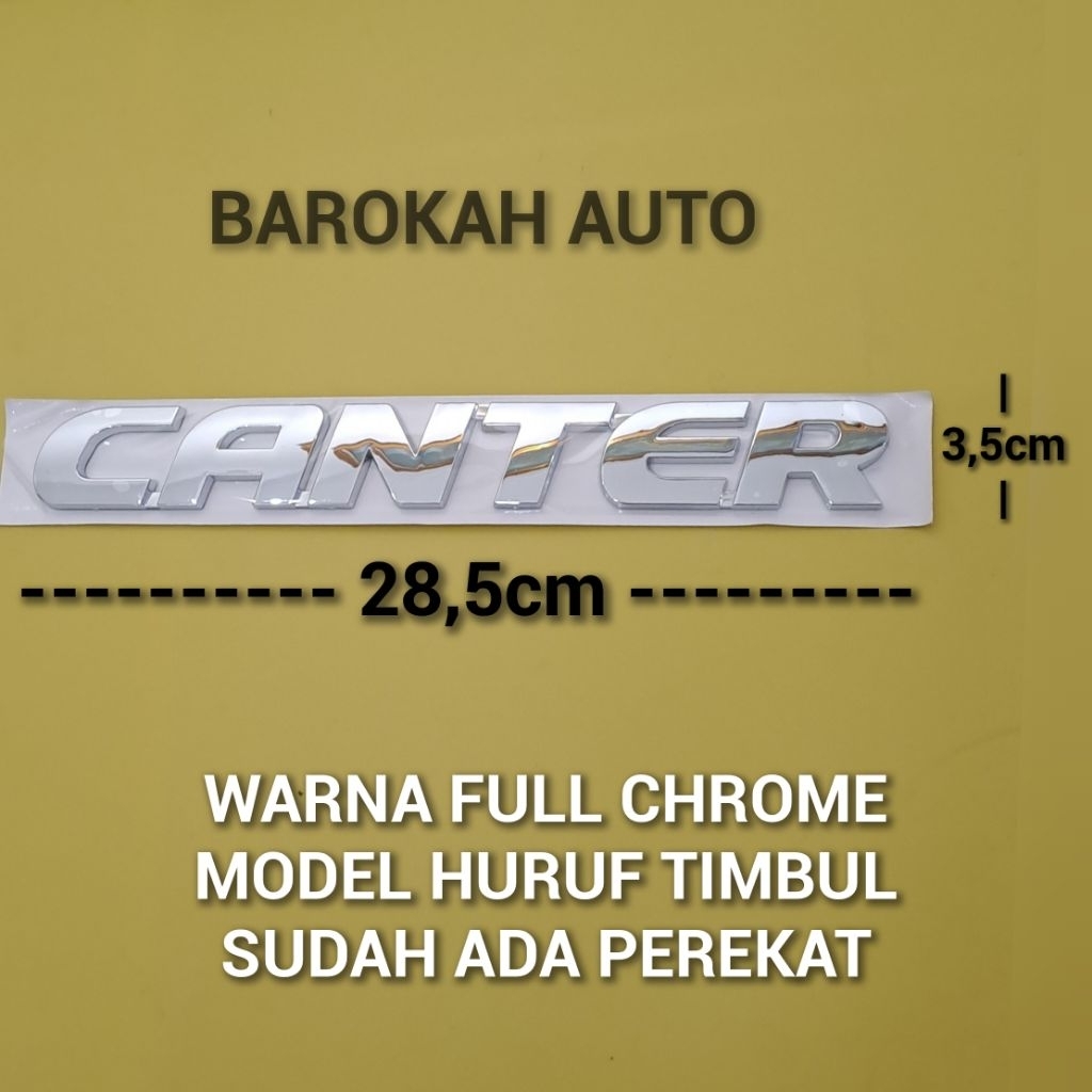สัญลักษณ์การเขียน Chrome CANTER นูน