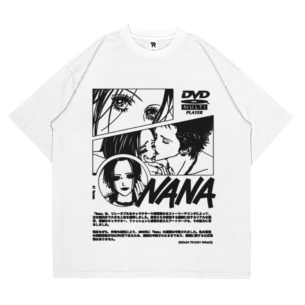 Retro Vintage Anime Nana Blackstone เสื้อยืดสไตล์ญี่ปุ่น Combed Premium 24s ผู้ชายและผู้หญิง