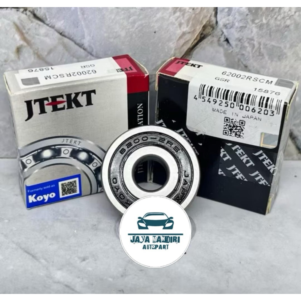 BEARING 6200 2RS KOYO หมวกยาง 62002RS KOYO DIMENSIONS 10x30x9MM