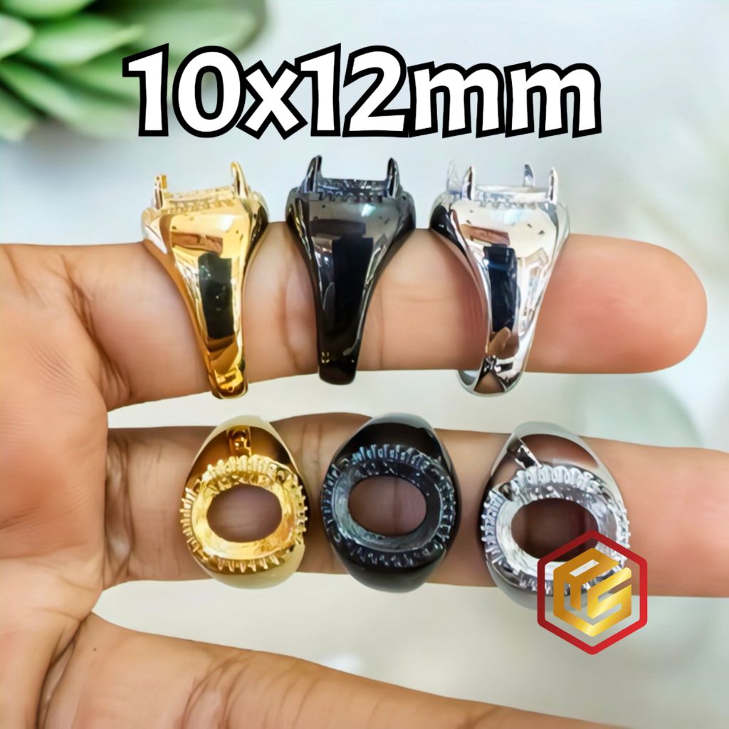 เนคไทแหวนฟันไทเทเนียม 10x12มม