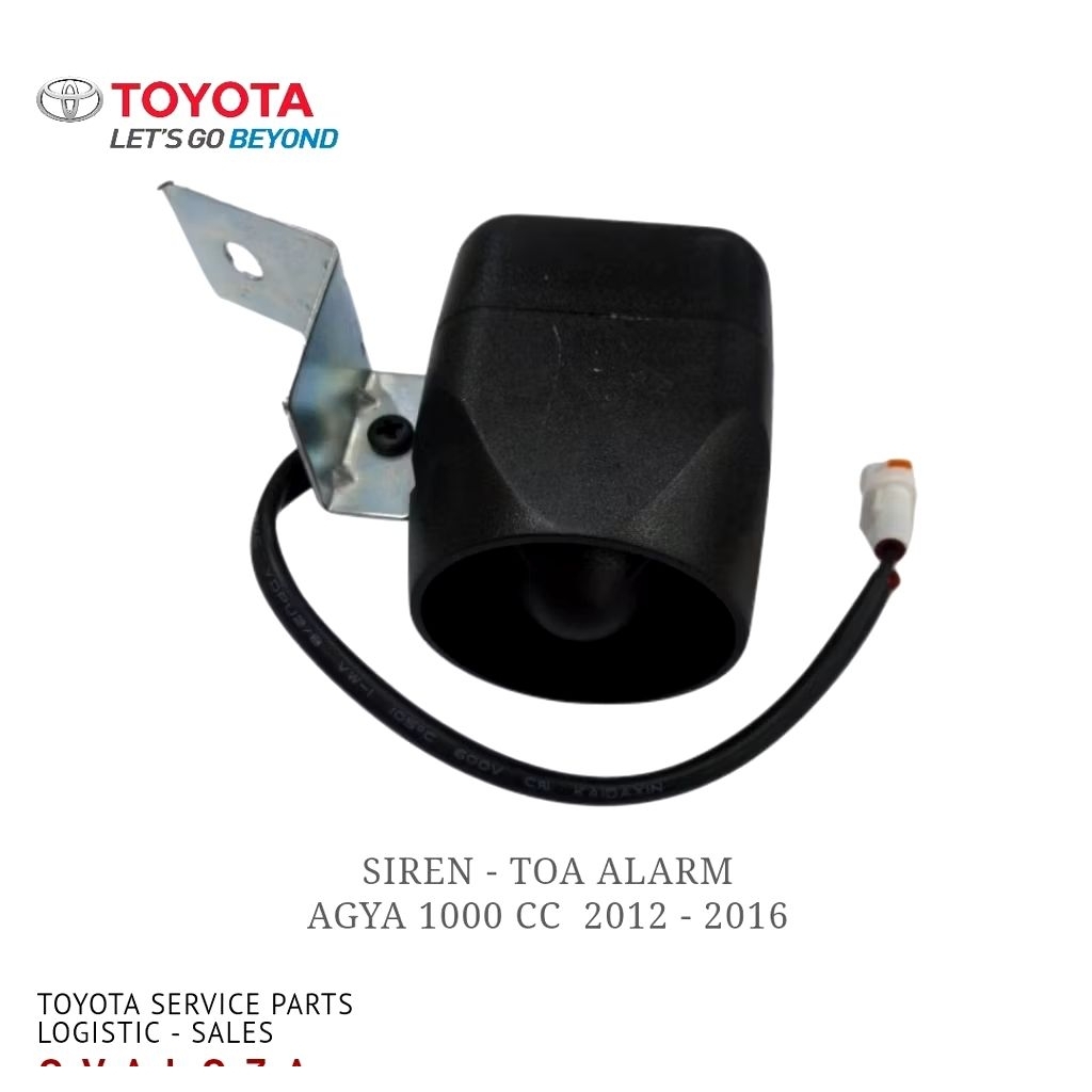 ไซเรนปลุก TOA ดั้งเดิมสําหรับ Toyota Agya 1000cc