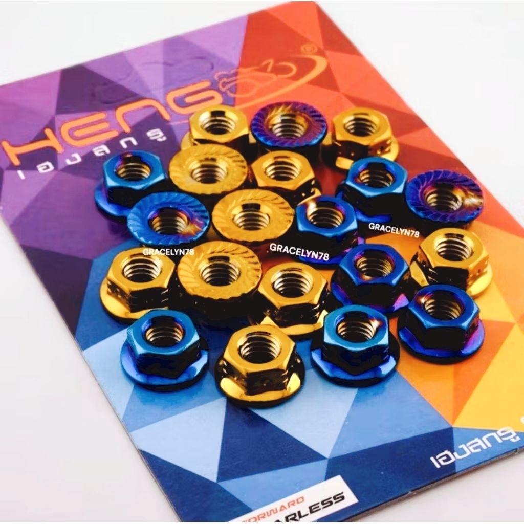 PROBOLT M8 DRAT 12 STELL BLUE BURN GOLD HENG THAILAND