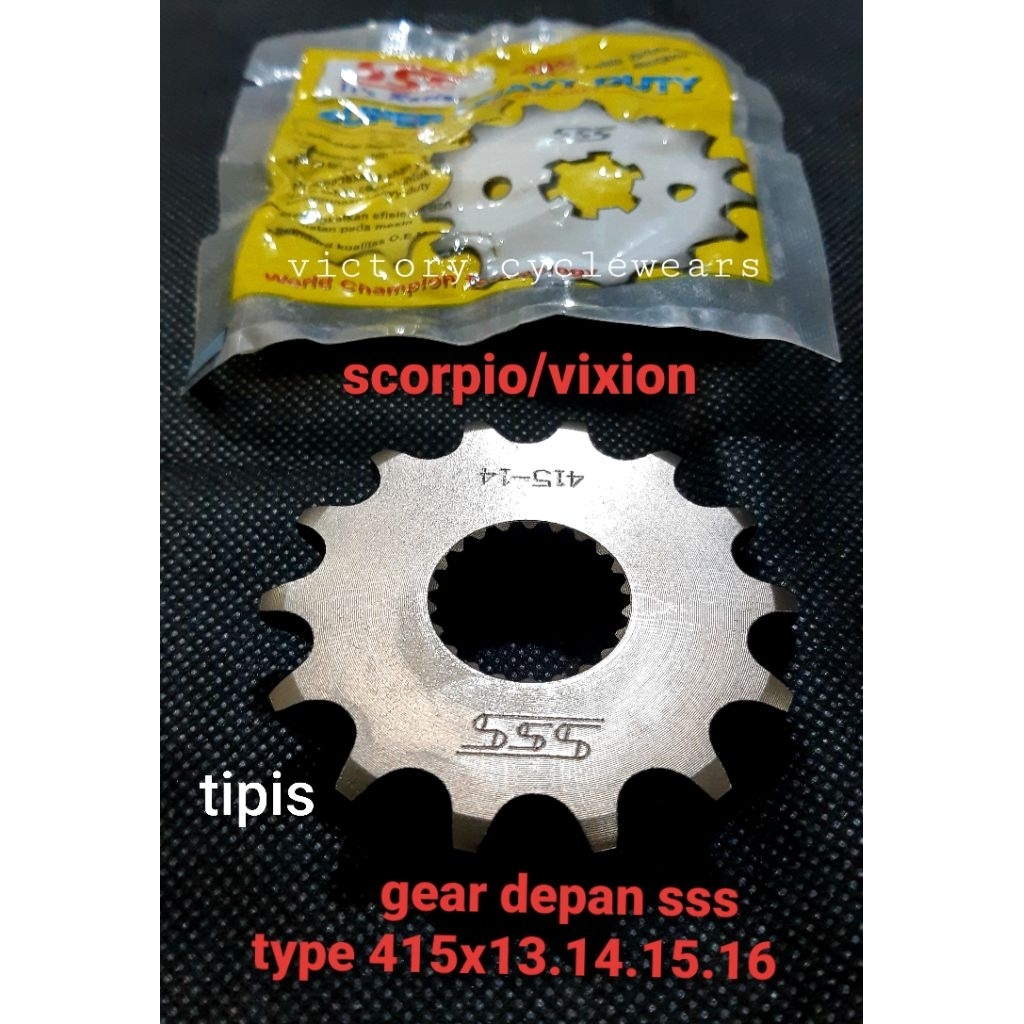 เกียร์หน้า SSS TYPE 415 THIN SCORPIO SSS ต้นฉบับ
