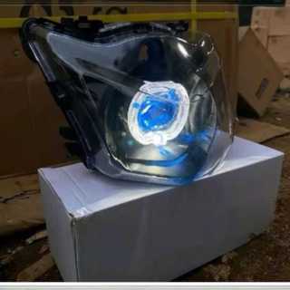 PAKET FULLSET REFLEKTOR LAMPU DEPAN BILED BEAT KARBU SUPER TERANG