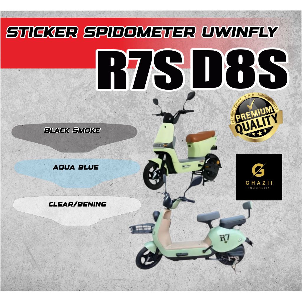 Uwinfly R7S D8S ไฟฟ้าจักรยาน Speedometer Anti-Scratch สติกเกอร์ Uwinfly R7S D8S ไฟฟ้าจักรยานอุปกรณ์เ