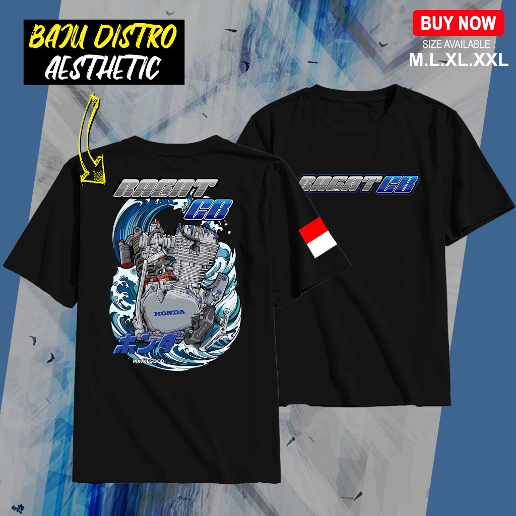 เสื้อยืด DISTRO "GARAT CB JAPANESE ART" - เสื้อยืดแขนสั้นพิมพ์ลายสําหรับผู้ชายและผู้หญิง MLXL.XXL RO