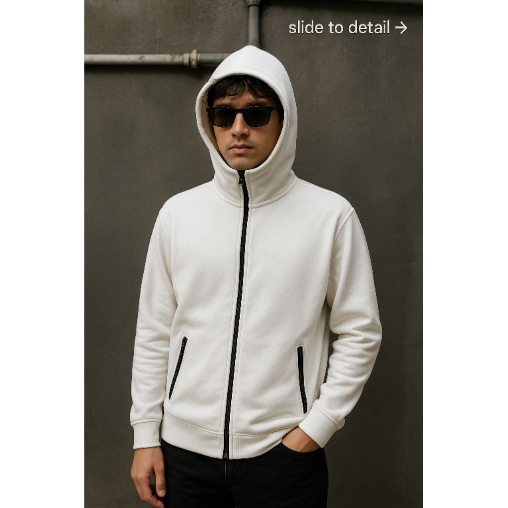 เสื้อฮู้ดมีซิป UN**L0 DRYtech 0R1 ไซส์ M (P67 x L53)