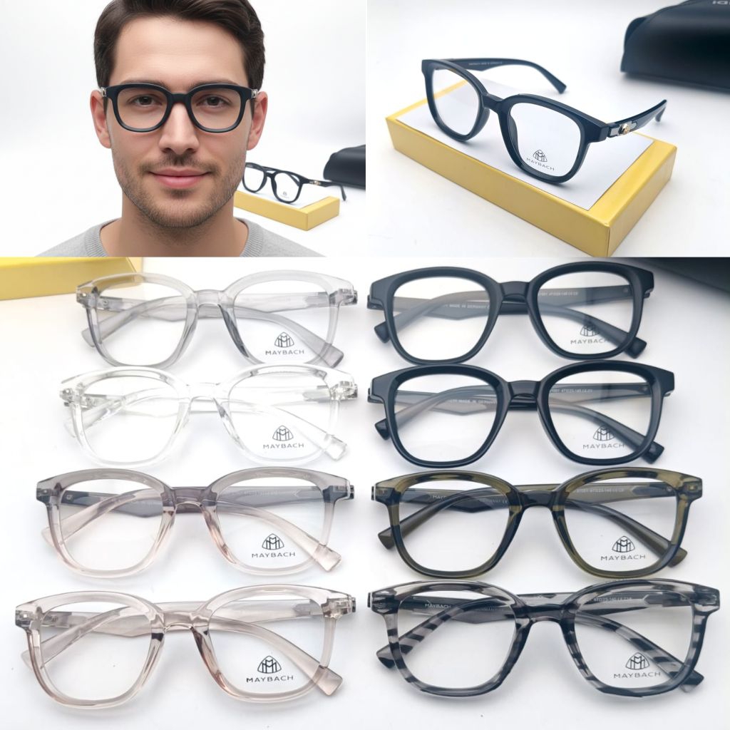 แว่นตา 21001 พร้อมเลนส์ธรรมดาหรือลบ