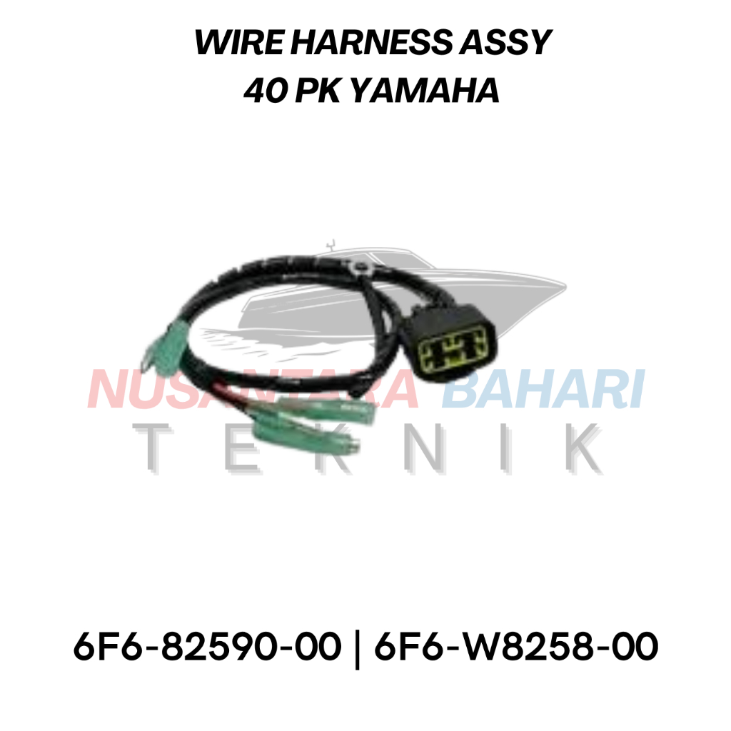 MESIN WIRE HARNESS ASSY YAMAHA 40PK BOX 6F6-82590-00 | 6F5-W8258-00 BODY SOCKET CABLE SPARE PARTS & 