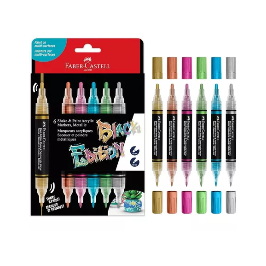 Faber Castell Black Edition Shake และ Paint Acrylic Marker Metallic / Acrylic Marker / Acrylic Marke
