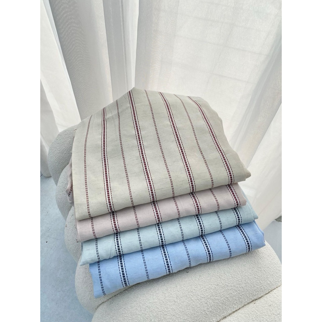 LINEN STRIPE PANTS (0325)