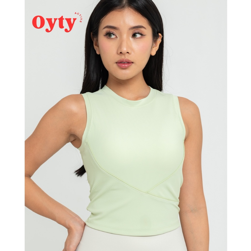 Oyty - Bebe Ribbed Top / เสื้อกีฬาระดับพรีเมียมพร้อม Brapad