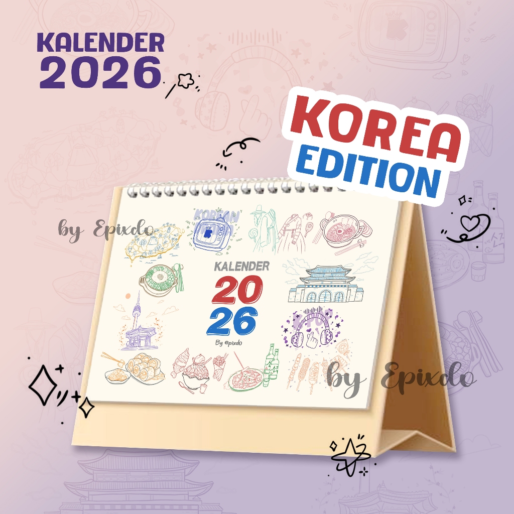 KOREAN CALENDAR 2026, AESTHETIC CALENDAR 2026