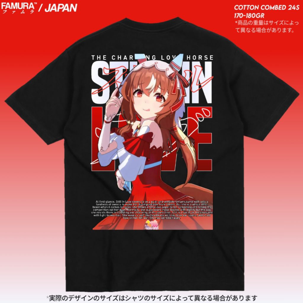 เสื้อยืด FIMURA / เสื้อยืดอนิเมะ Still in Love Uma Musume Pretty Derby