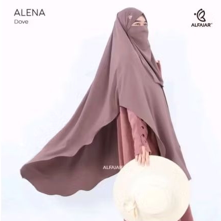 ผ้าโพกหัวคางดํา Khimar khiban Alena jumbo Alfajar Giya แบรนด์มุสลิม