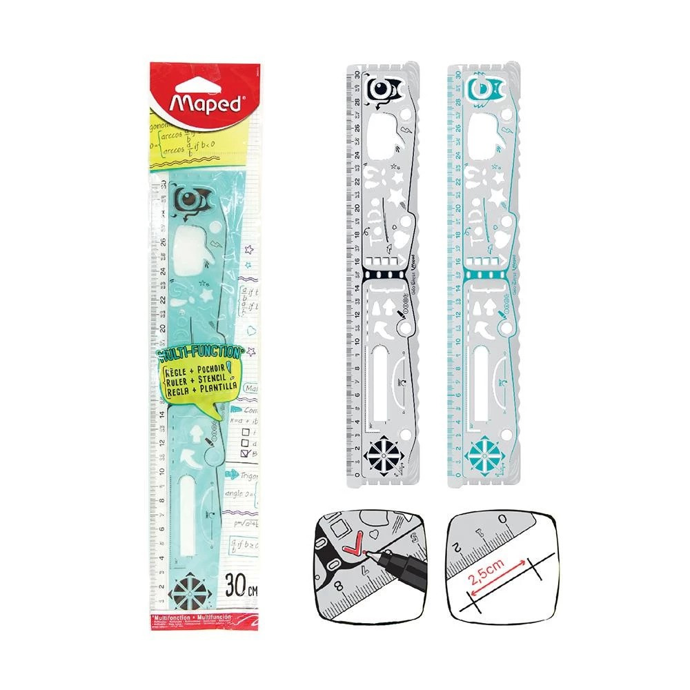 MAPED - RULER / RULER GEO NOTES FLAT 30CM 250310