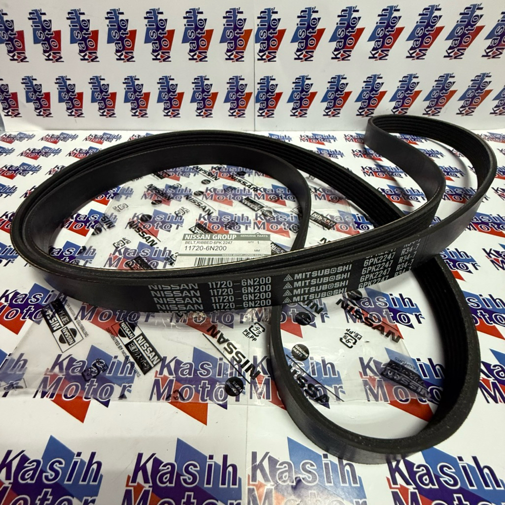 FAN BELT 6PK 2247 NISSAN XTRAIL T30 SERENA C24 ORIGINAL JAPAN 1PCS