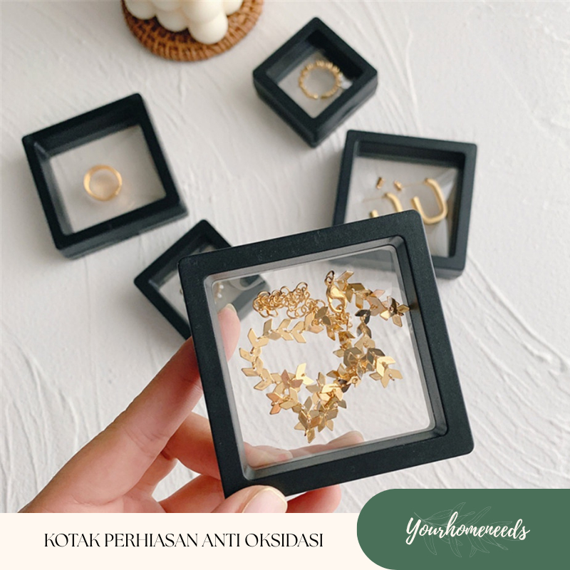 YH ANTI-OXIDATION JEWELRY BOX DISPLAY BOX / UNIQUE TRANSPARKENT MULTIPURPOSE JEWELRY BOX