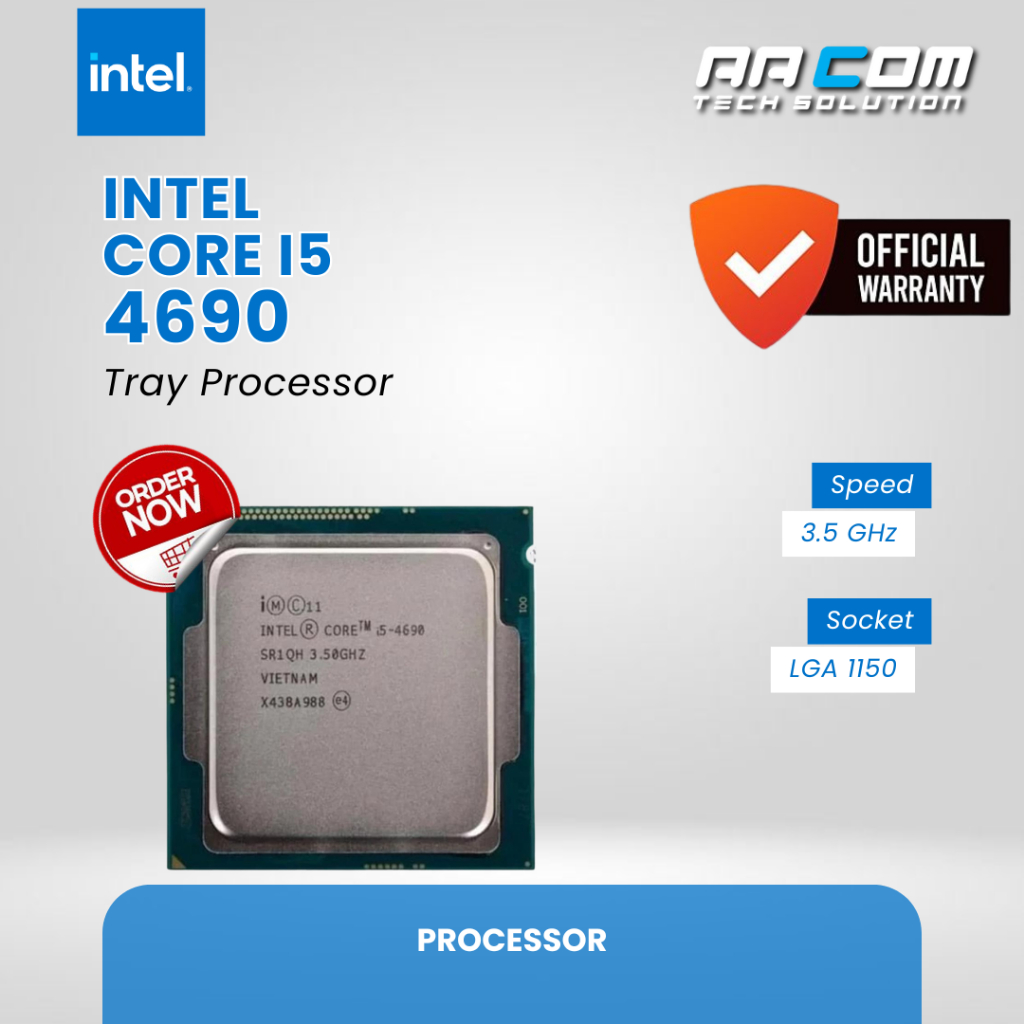 INTEL CORE I5 4690 3.5 PROCESSOR Ghz SOCKET 1150 TRAY