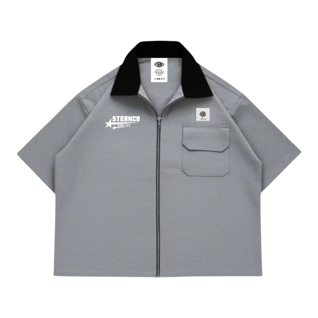 KEMEJA EDINAL เสื้อทํางานซิป sternco boxy amor fati
