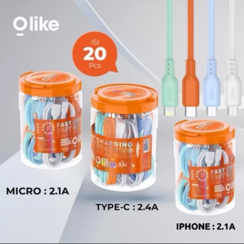 (JAR) OLIKE D306 Olike Fast Charging Data Cable D306M D306C D306L