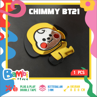 CHMMY BT21 BTS RAISED ACRYLIC EMBLEM NOT BAMBI STORE สติ๊กเกอร์