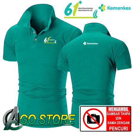 เสื้อยืดคอปกโปโล, เสื้อยืดคอปกชุดกระทรวงสาธารณสุข - HKN 2O25 61th - วันสุขภาพ, 8th อินโดนีเซียแห่งชา
