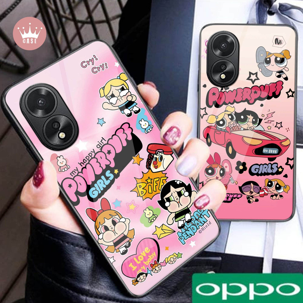 Softcase Glass Kaca OPPO A5X A5i A60 A3 PRO A3X A17 2022 A57 2022 A16 A54 A74 A55 RENO 6 5F 4 7Z 8 8