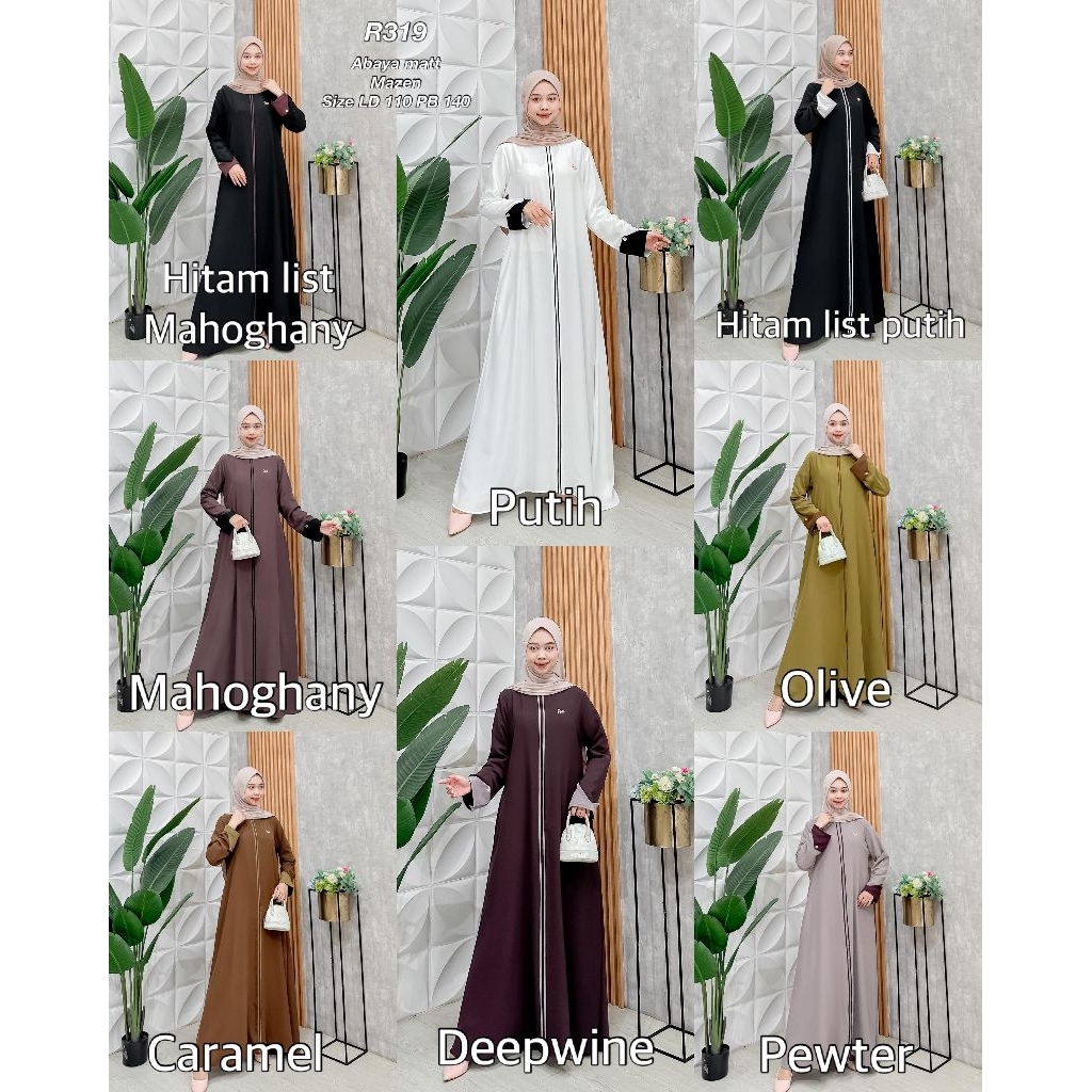 Ribeka R319 Abaya Mazen ป้องกัน UV