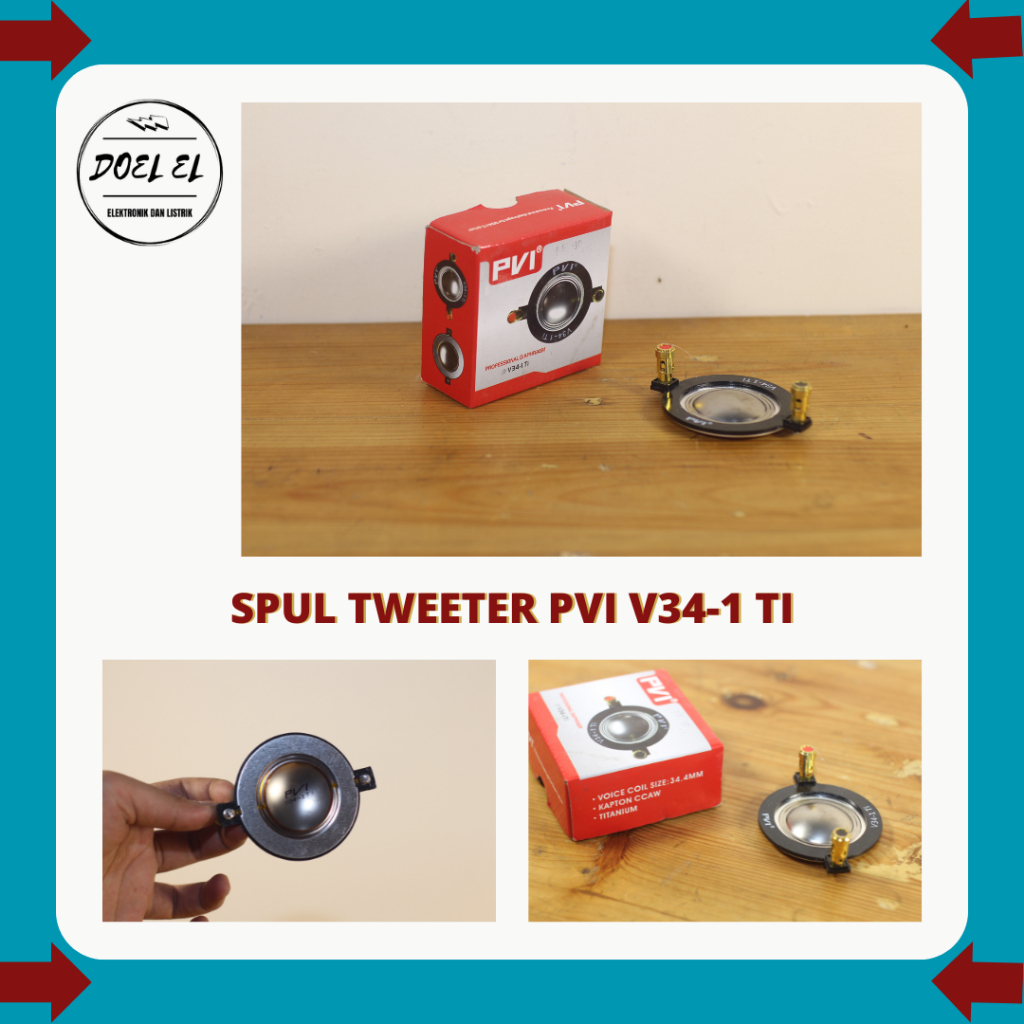 SPUL TWEETER PVI V34-1 Ti 34.4MM | SPOOL TWEETER PVI