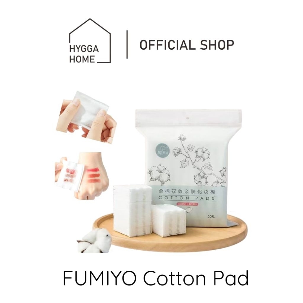 KATUN Hygga Home FUMIYO Cotton Pad สําลีทําความสะอาดผิวหน้าแต่งหน้า Remover Cotton สําหรับ Micellar 