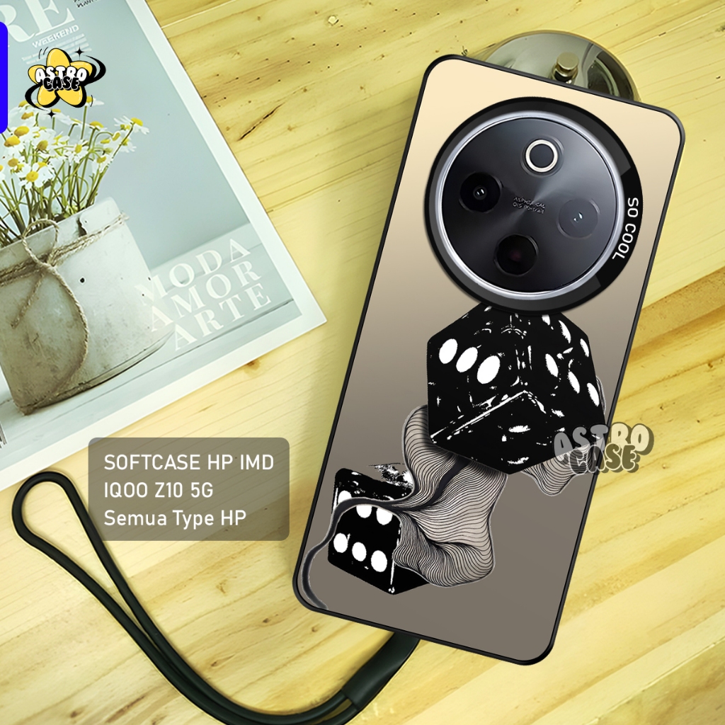 IQOO Z10 Case Premium Matte Hard Casing - เคส IMD - เคสโฮโลแกรม Aesthetic Motif - เคส Iqoo Z9 5G/Z9 