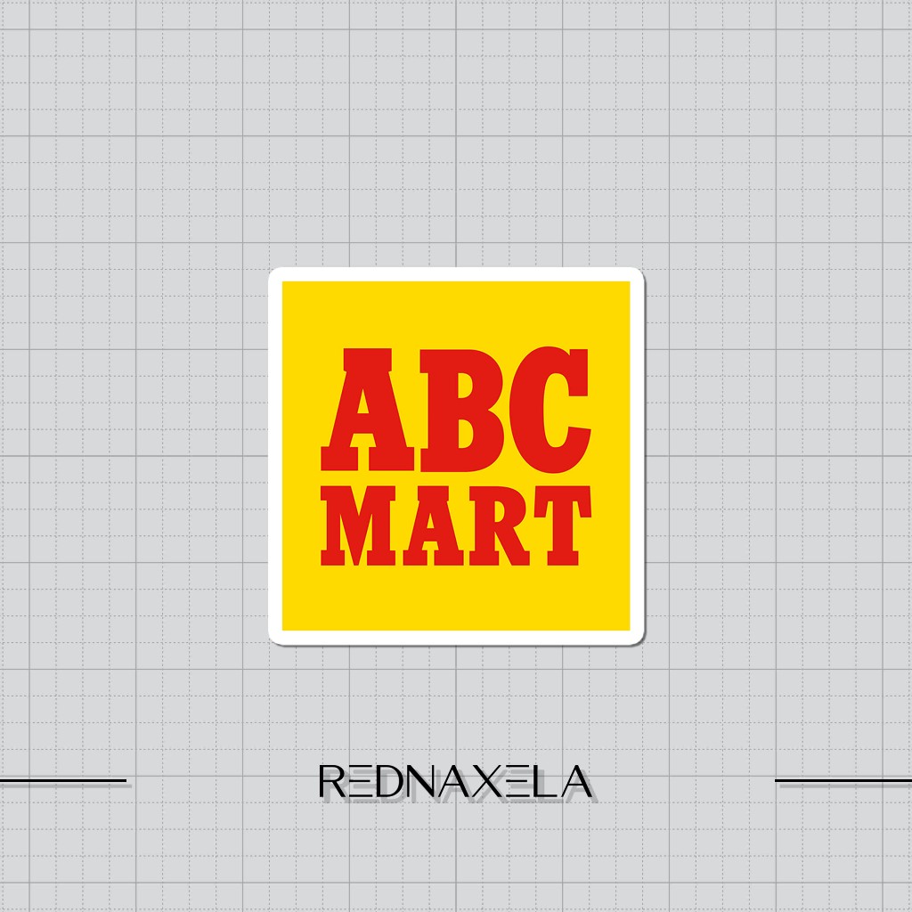 สติ๊กเกอร์ไวนิล ABC Mart สติ๊กเกอร์ติดกระเป๋าเดินทางกันน้ํากลางแจ้ง
