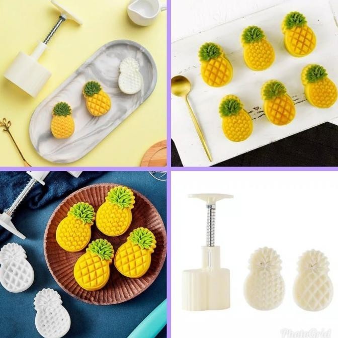 CAKE N COOKIES CUTTER PINEAPPLE B / PINEAPPLE-SHAPED MOONCAKE MOLD