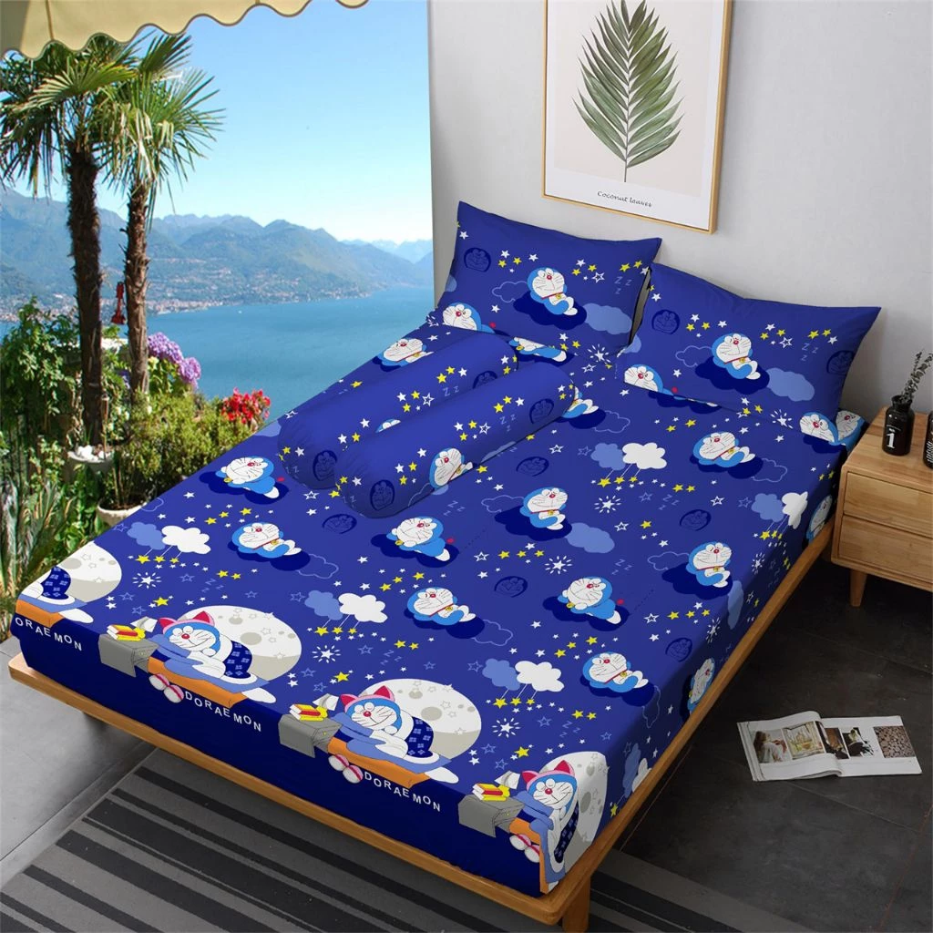 ผ้าปูที่นอนโดราเอมอน Motif Hanang 180x200 / 160x200 / 120x200