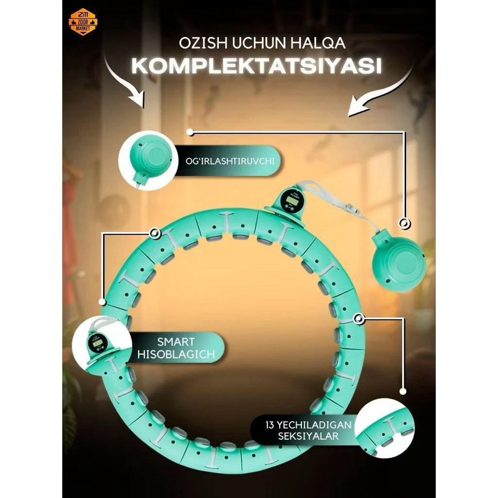 SHH18-SHH28 ห่วงฮูลาฮูป-Hula hop-Hulella Hoop-Hulella Hop-Smart Hola Hola เต้นรํา || อุปกรณ์ฟิตเนส