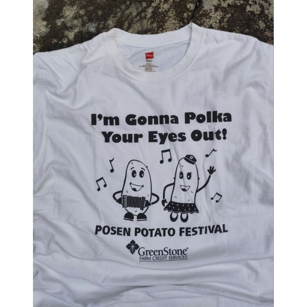 เสื้อยืด Potato Art Size M เหมาะกับ L