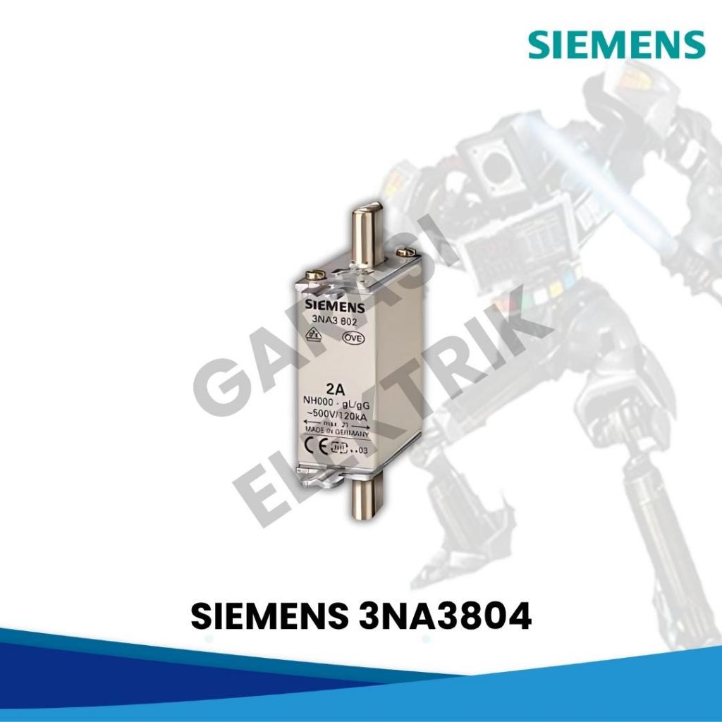 SIEMENS 3NA3804 FUSE LINK LV HRC IP20 พร้อมตัวเชื่อมต่อ