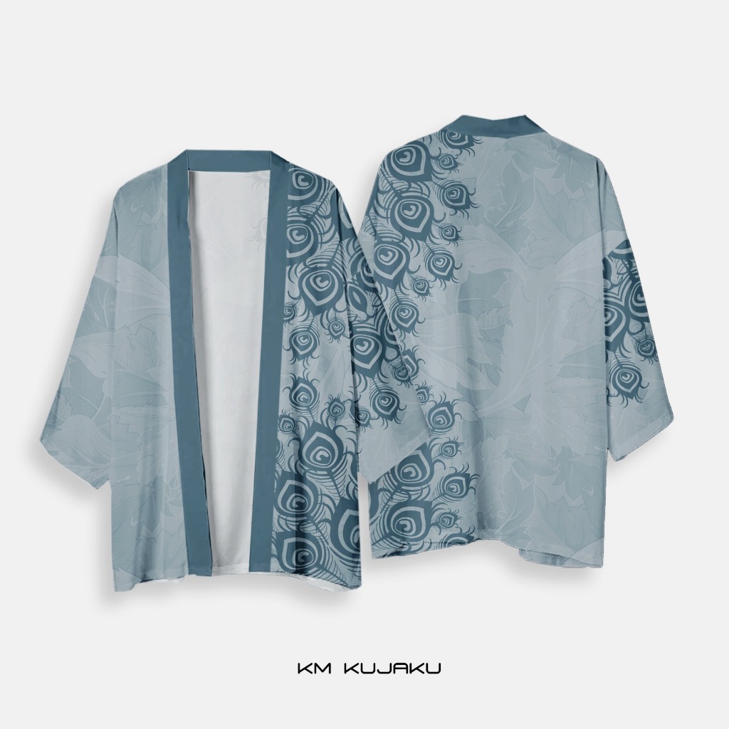 ฮาโอริกิโมโน Outwear Casual Full Print Kujaku